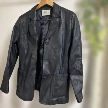 Rosse Club 블랙 가죽 자켓