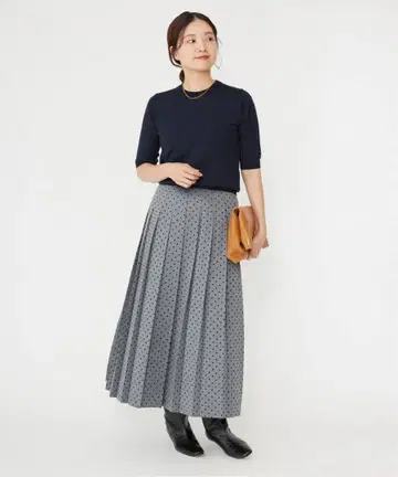 2024AW IENA 이에나 플로키 도트 플리츠 스커트 38