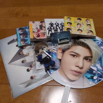 Snow Man 부채와 굿즈 세트