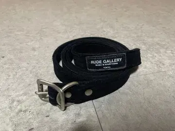 RUDE GALLERY 루드 갤러리 스웨이드 벨트 블랙