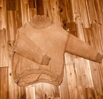 우즈이로 UZUIRO 터틀넥 트레이닝복 6중 거즈/오렌지/미카와 직물