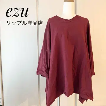 ezu 에즈 립플 양품점 튜닉 겉옷 초목 염색 린넨