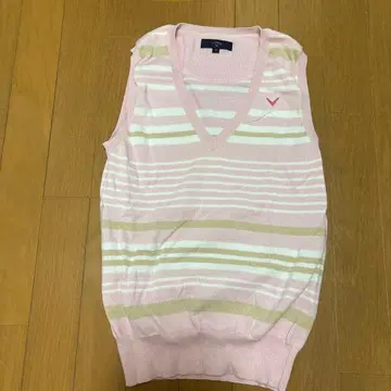 Callaway 여성용 V넥 베스트 핑크