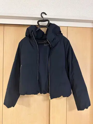 네이비 숏 다운 자켓