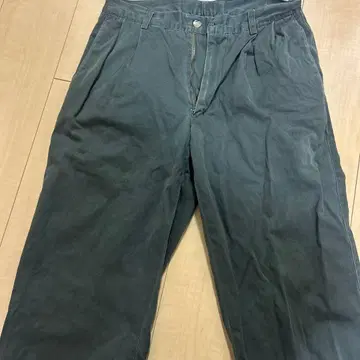 다크 그레이 워크 팬츠 프론트 지퍼