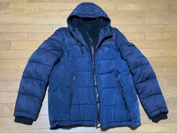 캘빈 클라인 네이비 퀼팅 점퍼