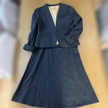 sunauna 다크 그레이 스커트 수트 38