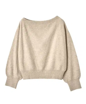 스무스 오프숄더 비대칭 니트