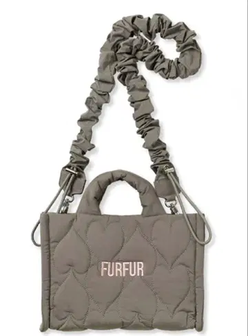 FURFUR 퀼팅 숄더백 그레이