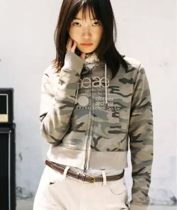 카모 패턴 집업 후드티 Free 사이즈