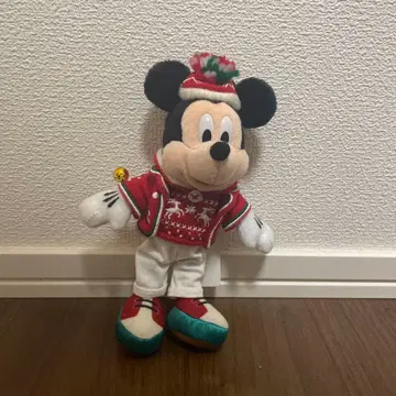 한정판 미키마우스 크리스마스 봉제 인형 2018 35주년 디즈니랜드