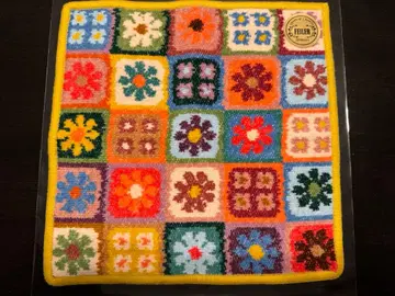 페이 라브러리 플라워 패치 타월 손수건