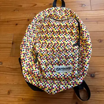 새상품급 OUTDOOR PRODUCTS 컬러풀 체크 백팩
