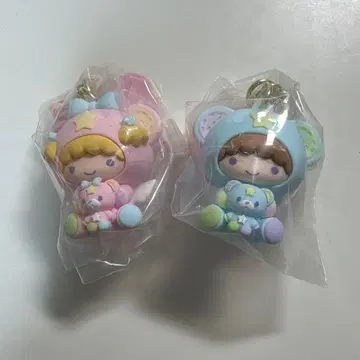 시크릿 키링 리틀트윈스타 키키라라 세트 곰