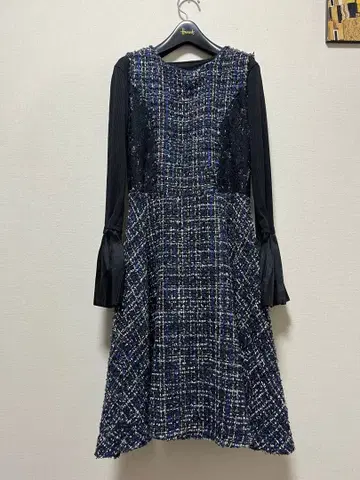 긴자 매기 믹스 트위드 원피스