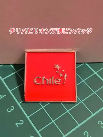 오사카 간사이 박람회 칠레관 핀 배지