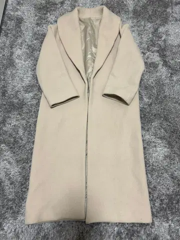 CACHEC 베이지 롱 코트