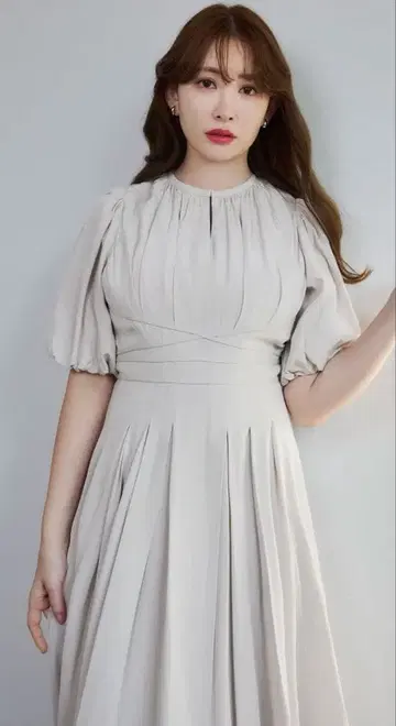 Fountain Lace Up Bow Dress french petale