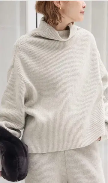 Deuxieme Classe BLANC 아제 터틀넥 베이지