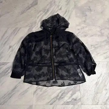 GRACE CONTINENTAL 후드 부착 레이스 자켓