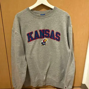 Champion KANSAS 로고 맨투맨 L 그레이
