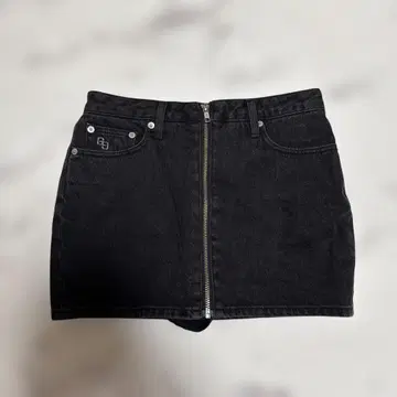 GYDA 블랙 지퍼 타이트 스커트