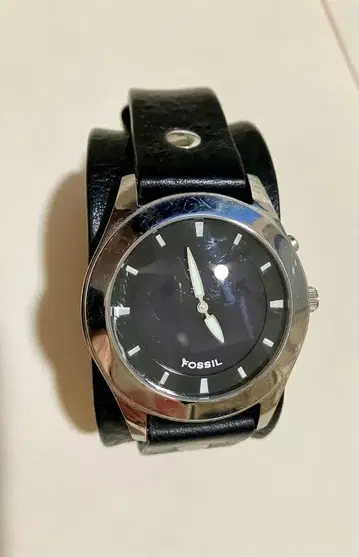 FOSSIL 아날로그 손목시계 블랙