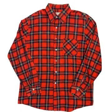 USA 제조 70년대 시어스 플란넬 셔츠 L 체크 긴팔 셔츠
