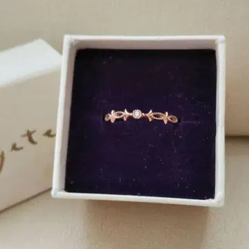 *agete K10 다이아 0.014ct 반지*
