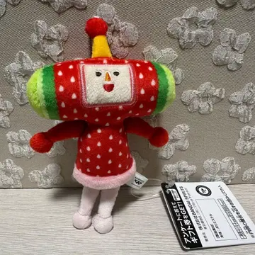 카타마리다마시 카방에 달 수 있는 봉제 인형 이치고짱 키링