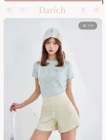 darich 더블 크로스 벨트 숏팬츠 M