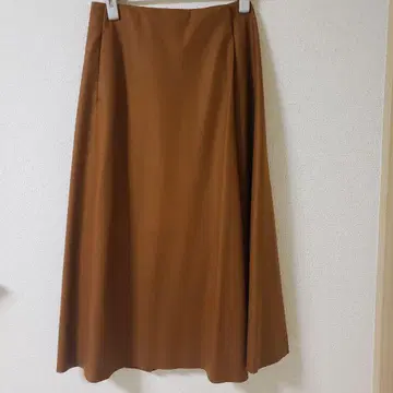 IENA 롱 플레어 스커트 카멜