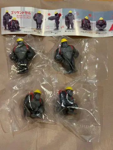 고리 란도셀 여자아이 마스코트 피규어 4개 세트