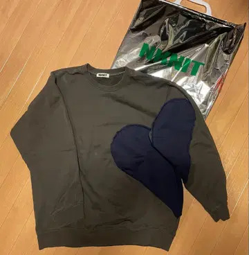 NKNIT 패턴 풀오버 스웨트 쇼핑백 포함