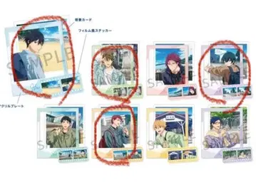 Free! 사진 프롭스 세트 하루카 마코토 아사히 이쿠야