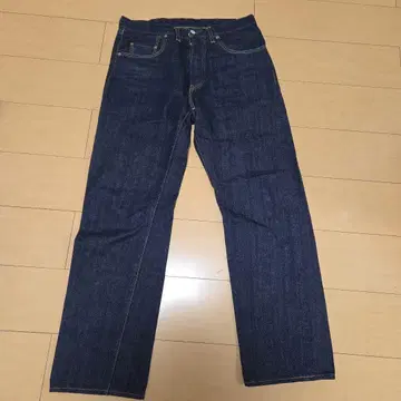 젤라토 블랙 택 데님 청바지 버튼 플라이