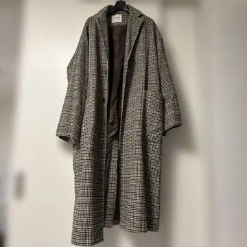FREAK'S STORE 체크 무늬 코트 사이즈 F