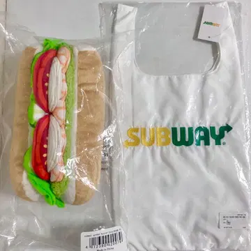 서브웨이 60주년 기념 새우 아보카도 샌드위치 봉제 인형 BEAMS