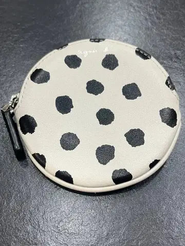 agnes b. 도트 무늬 코인 케이스