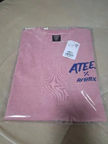ATEEZ x AVIREX 콜라보 T셔츠 (핑크)