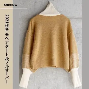 [ sneeuw ] 2021 가을/겨울 모헤어 터틀 풀오버