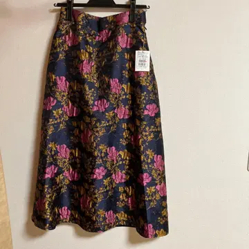 Ample 플라워 자카드 플레어 스커트 9호 야마다야