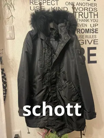 Schott NYC 블랙 밀리터리 자켓 38