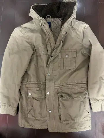 GAP 후드 부착 베이지 자켓