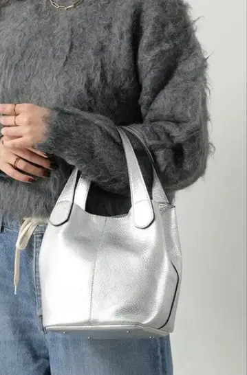 [ 미사용 ] RIPANI 숄더백 2way 핸드백 실버