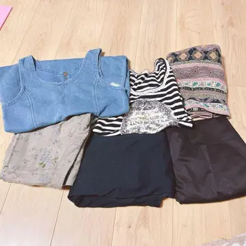 데님 탱크 드레스 M 사이즈 지퍼 백