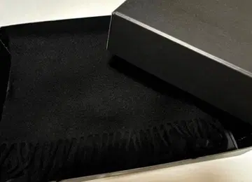 남녀 공용 캐시미어 100% 머플러 블랙 (새상품)