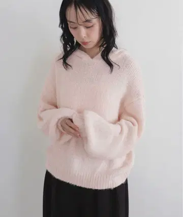 LIAN 후디 니트 풀오버