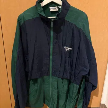 Reebok 나일론 자켓 네이비/그린