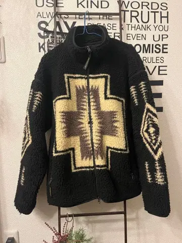 Pendleton 플리스 자켓 M 블랙/베이지